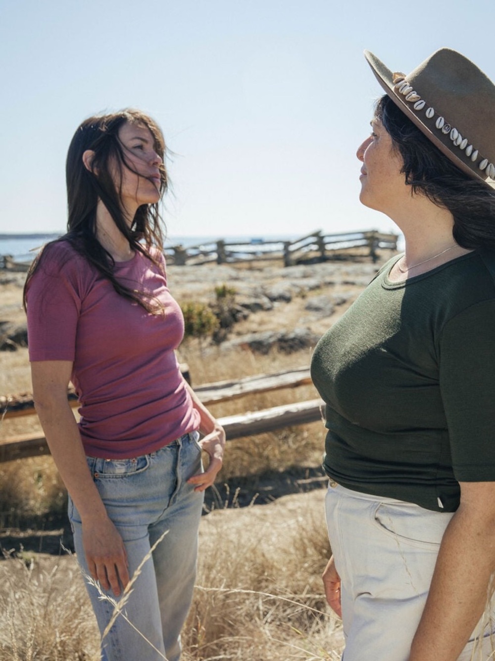 Simply Merino Fitted T-Shirt in Eggplant